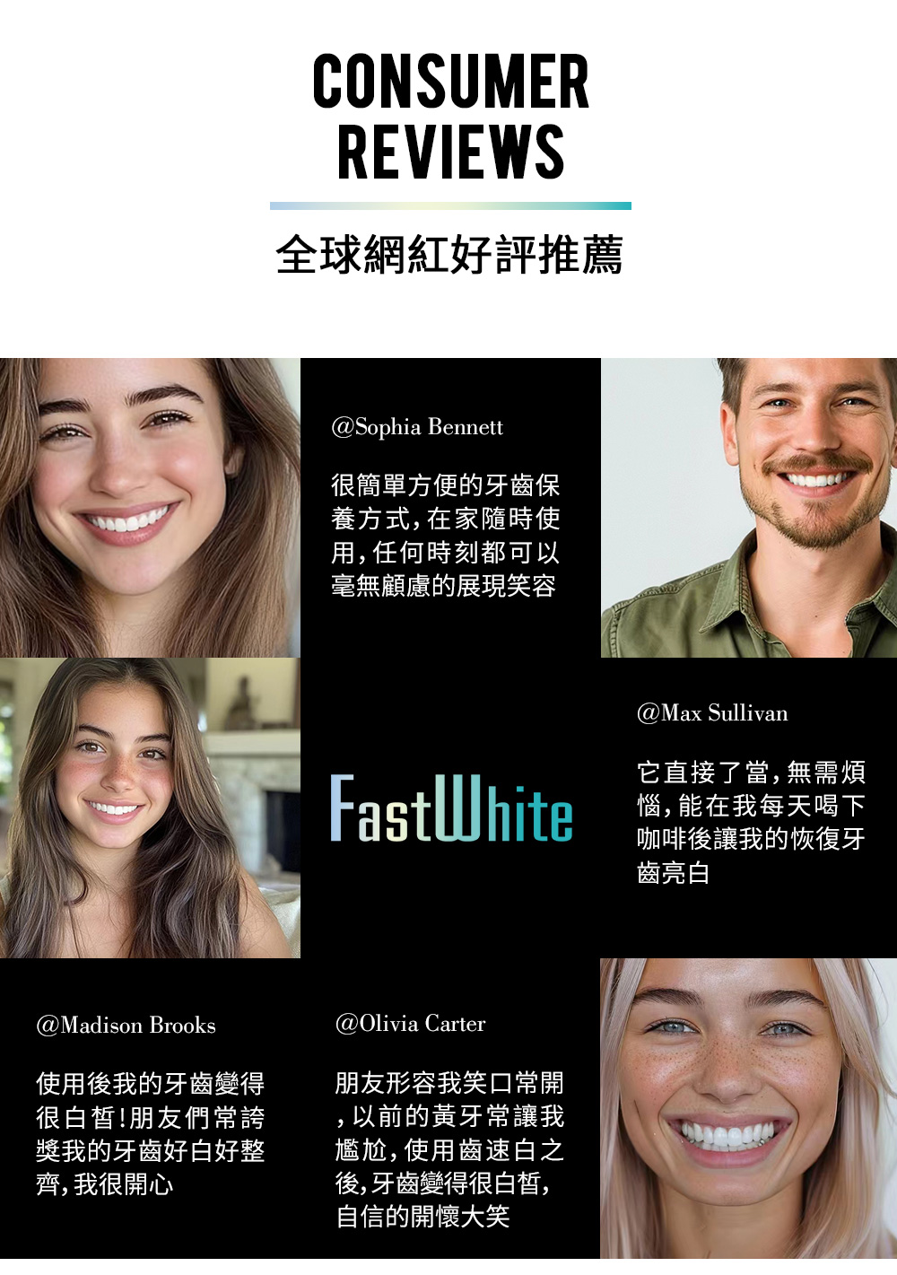 FastWhite齒速白網紅好評分享